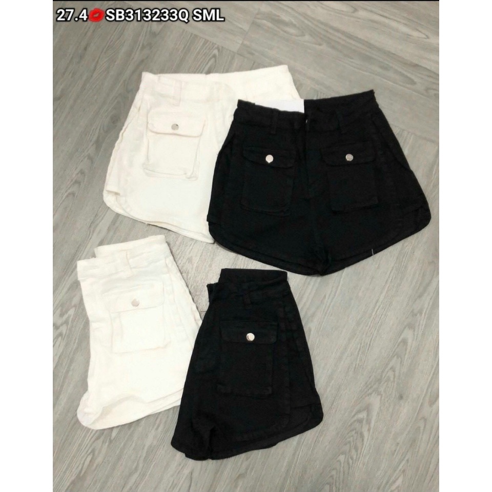 Quần shorts kaki trơn không túi cực xinh , chất kaki dày dặn co giãn nhẹ