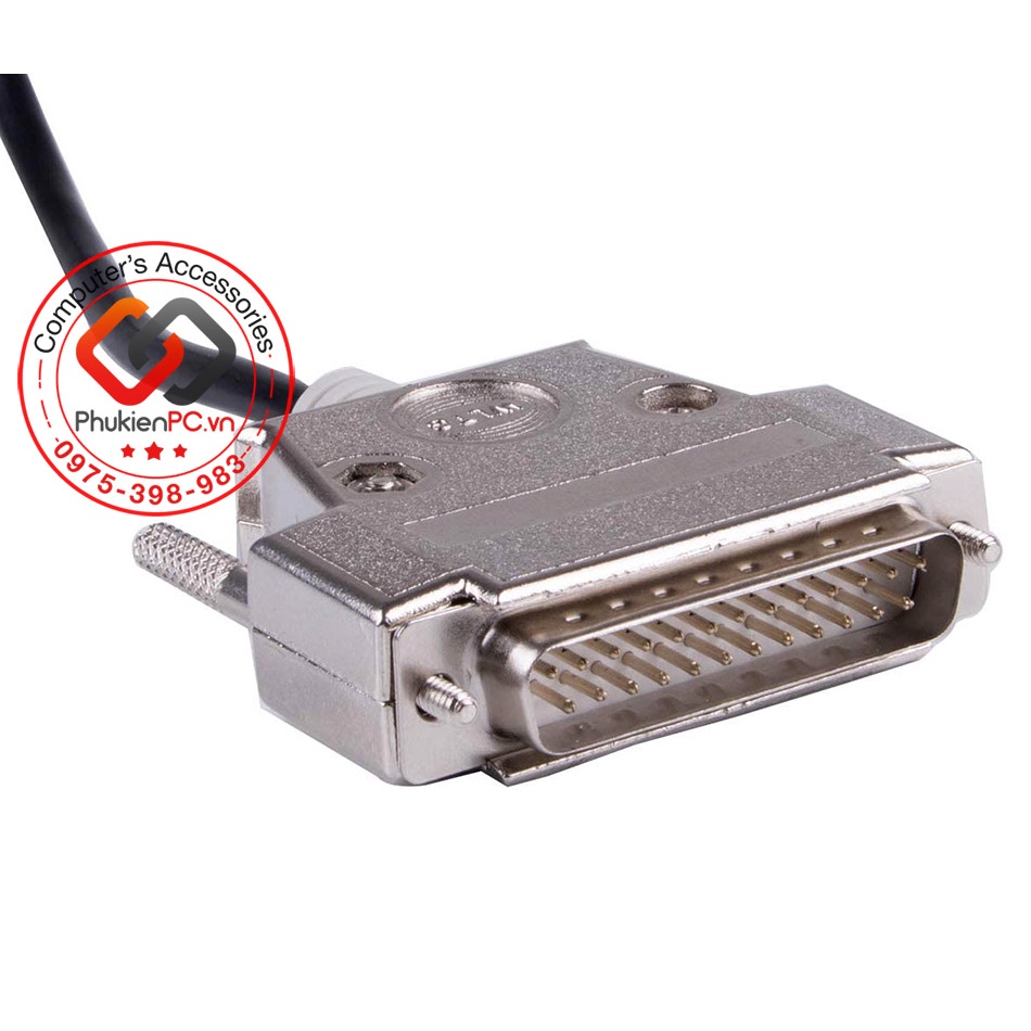 Dây cáp COM USB to DB25 (RS232) chân đực cho máy CNC FANUC AMADA Hitachi Brother chip FTDI size dài từ 1.8M 3M 5M