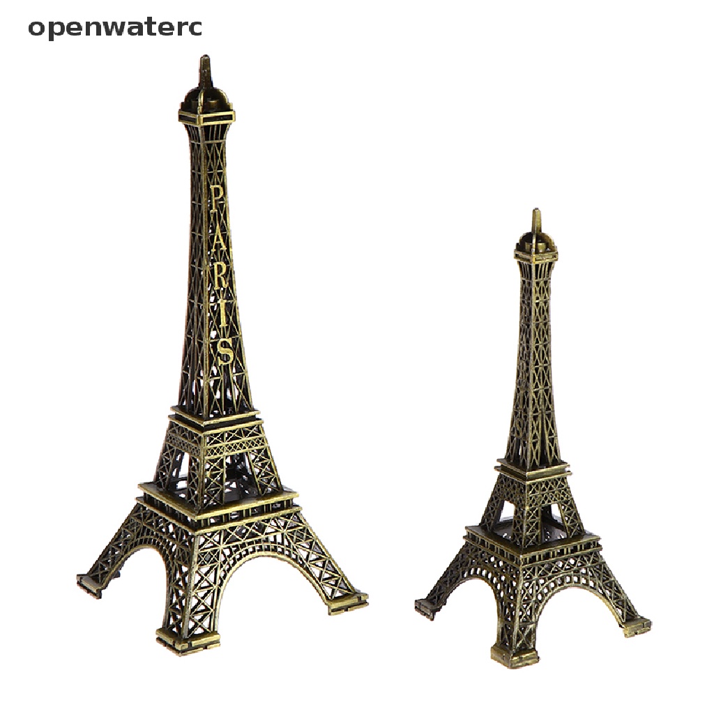 Mô Hình Tháp Eiffel Bằng Kim Loại Đồng Phong Cách Paris Cổ Điển Dùng Để Trang Trí