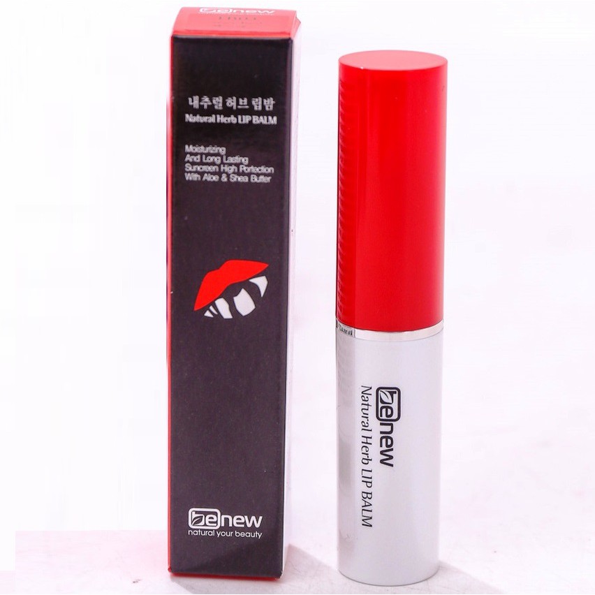 Combo 2 Son dưỡng môi có màu chống thâm môi Benew Natural Herb Lip Balm Hàn Quốc 4g/ thỏi- Hàng chính hãng