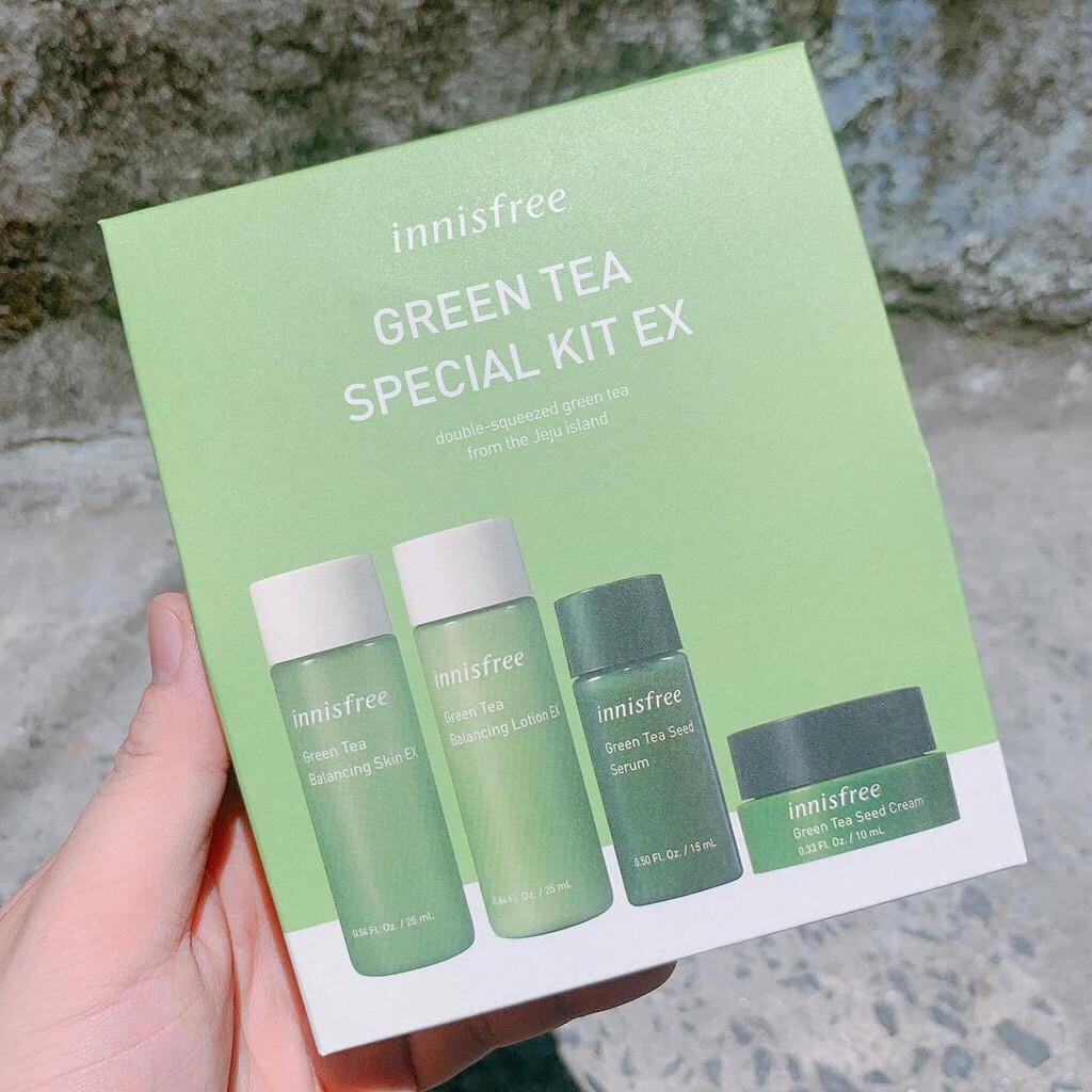 Bộ Dưỡng Da Innisfree Green Tea Special Kit EX minisize 4 sản phẩm Mẫu Mới