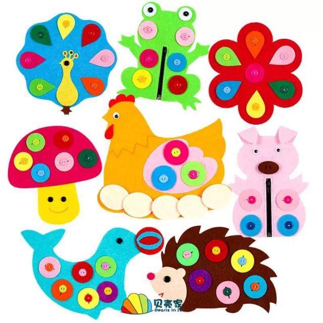 Kĩ năng cài nút, kéo khoá cho trẻ thực hành cuộc sống