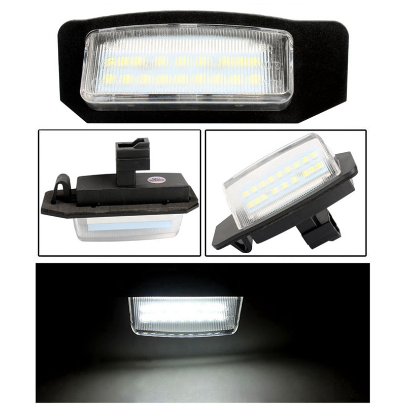 Set 2 Đèn LED Chiếu Biển Số Xe Cho Mitsubishi Outlander 2 3 Lancer Eclipse 3 4 Cross Galant Xpander I-MiEV