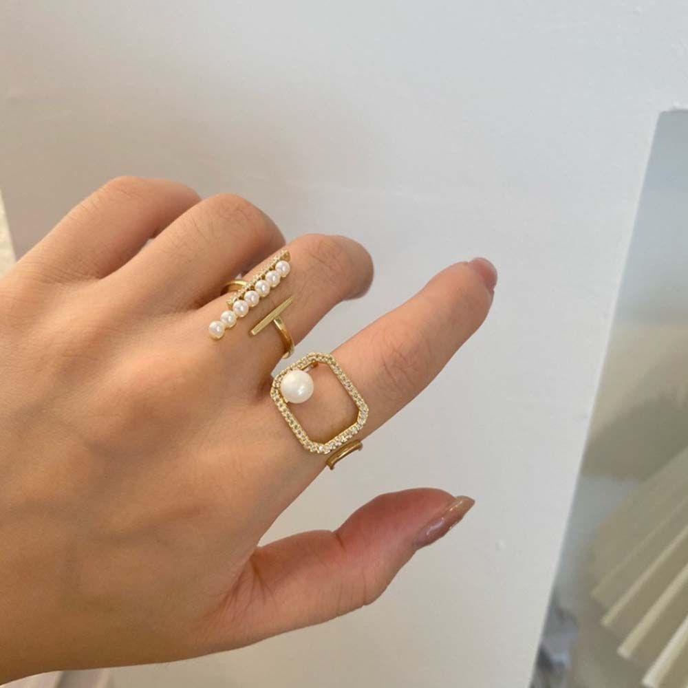 Nhẫn Kim Loại Mặt Vuông Sang Trọng VANES1