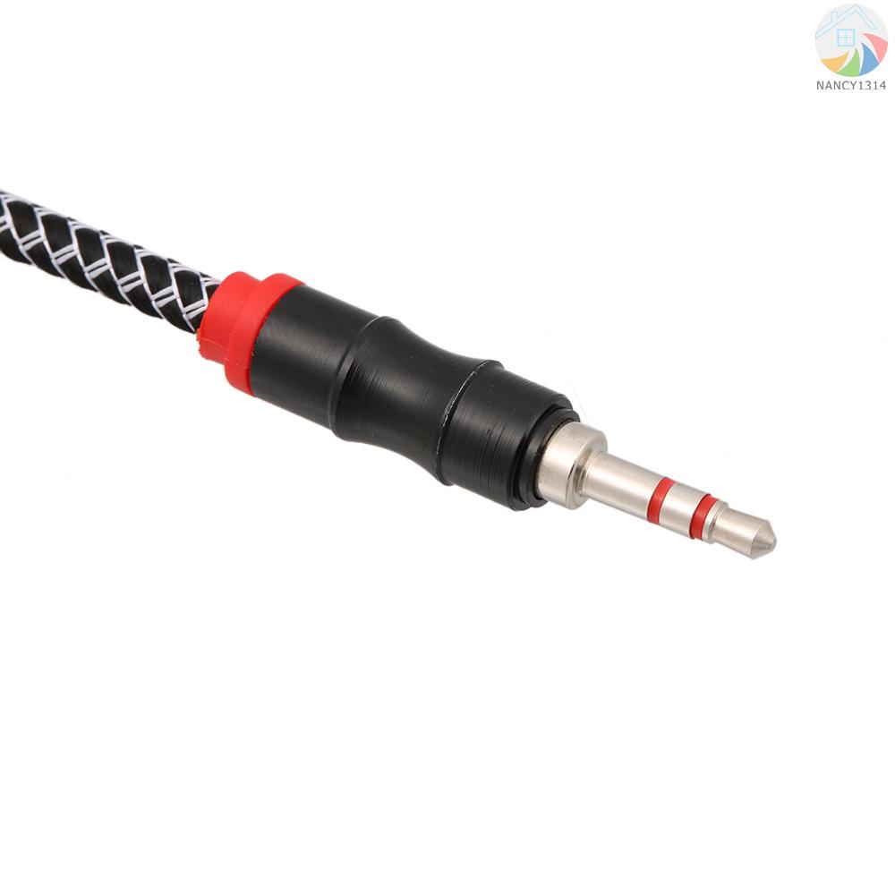 Mới Dây Cáp Âm Thanh Nối Dài 2 Mét Giắc Cắm 3.5mm Sang Đầu Cắm Aux 3.5 mm Cho Máy Tính / Điện Thoại