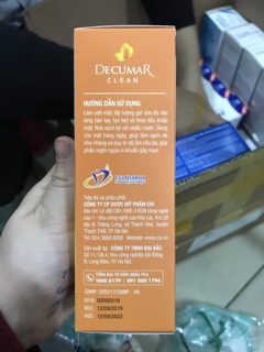 Gel rửa mặt Decumar clean
