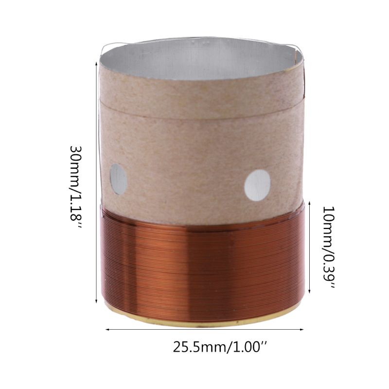 2 Cuộn Dây Đồng Hai Lớp Màu Trắng Bằng Nhôm Nguyên Chất Dùng Sửa Chữa Loa Bass