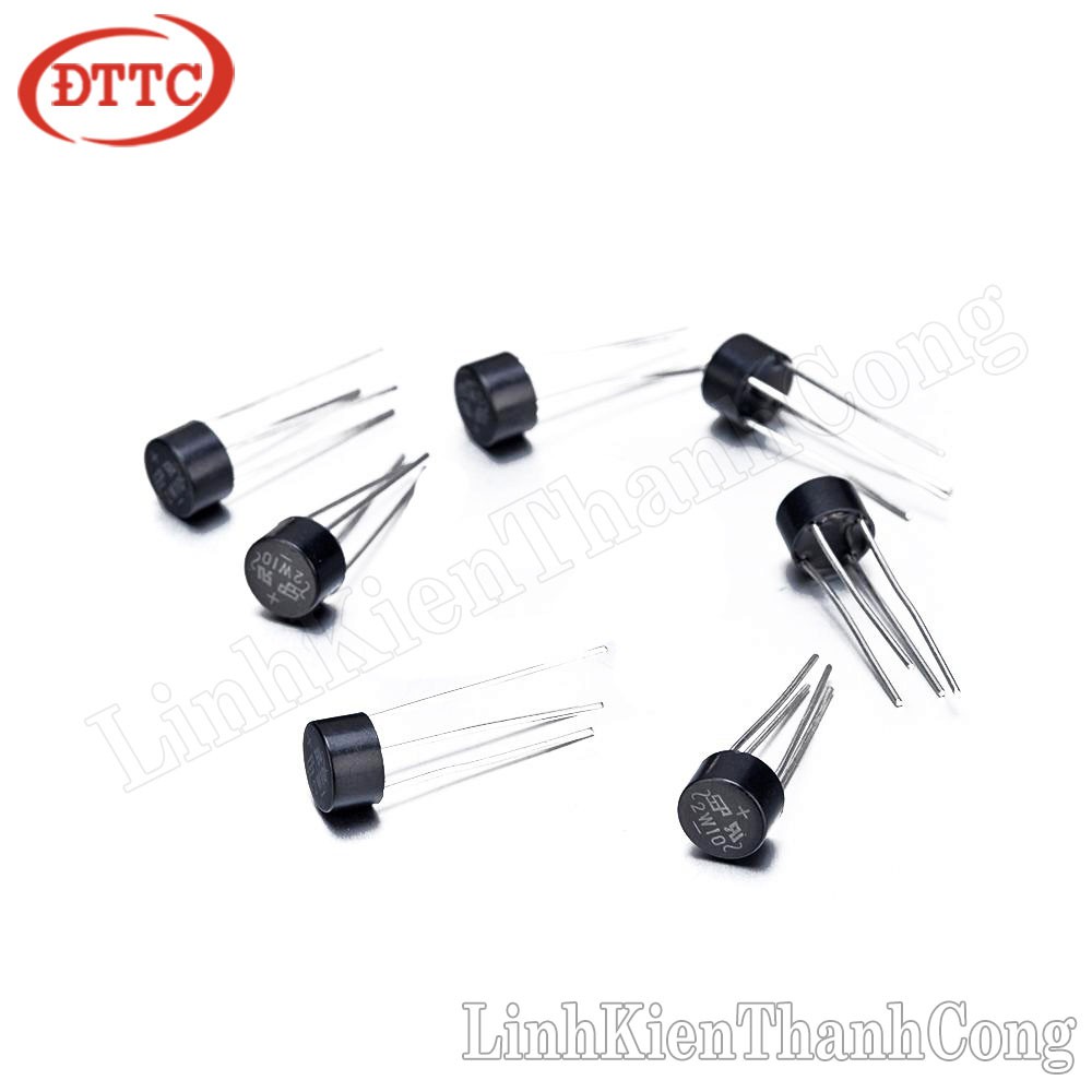 Diode Cầu 2A 1000V 2W10 Tròn