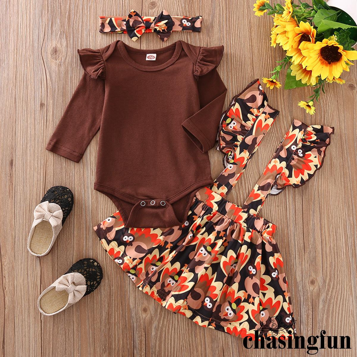 Set Áo Liền Quần + Băng Đô Nơ Đáng Yêu Cho Bé Gái