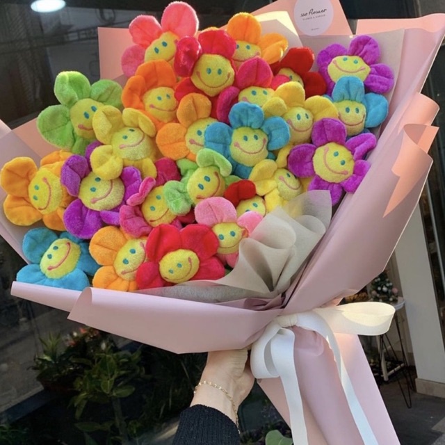 Hoa Mặt Cười Vải Lomo Home