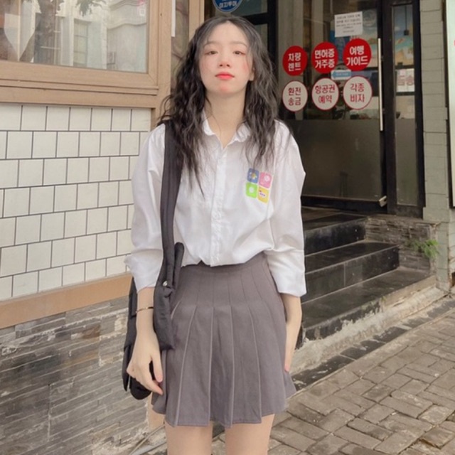 Áo Sơ Mi Sweetie Tay Dài Xinh Xắn - Chất Lụa Mịn | BigBuy360 - bigbuy360.vn