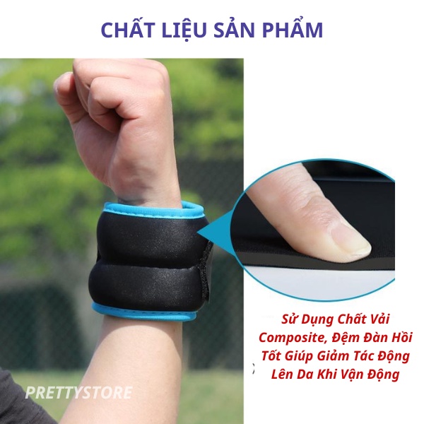 Tạ Đeo Chân Tay Thể Dục Thể Thao Chất Liệu Bi Sắt Bền Gọn Gàng Đàn Hồi Tốt