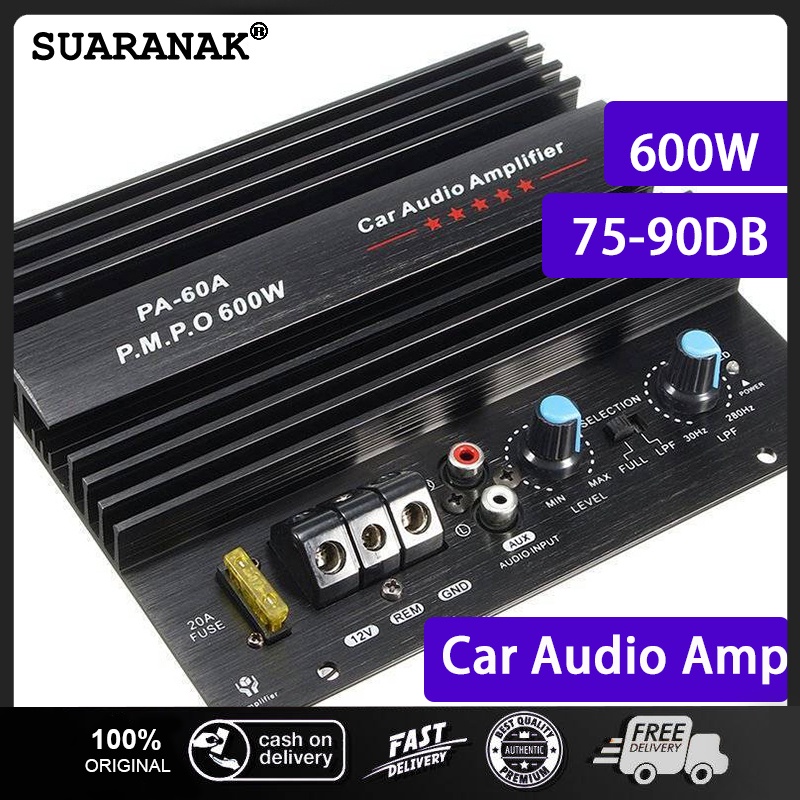 Bảng Mạch Khuếch Đại Âm Thanh PA-60A PA-60A 12V 600W Chuyên Dụng Cho Loa Bass / Xe