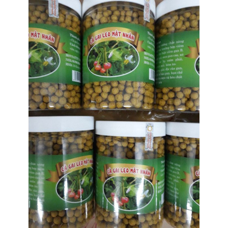 Viên cà gai leo mật nhân hộp 500g