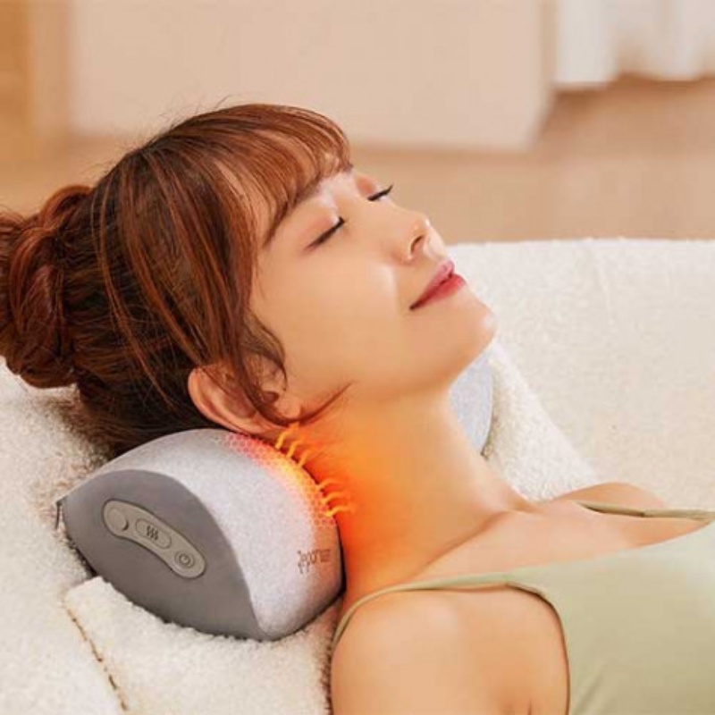 Gối massage cổ vai gáy Xiaomi Repor, bi massage 2 chiều, xung nhiệt lưu thông khí huyết, lỗi 1 đổi 1