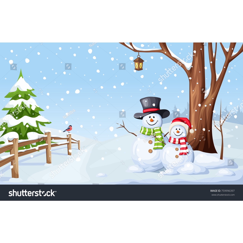 Tranh Dán Tường Tranh Trí hình người tuyết Cho Quán Bán Kem, Icream, Ốc Quế, trà tranh, trà sữa hot hit