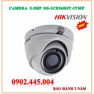 Camera hd-tvi 5mp hikvision ds-2ce56h0t-itmf - hồng ngoại 20m