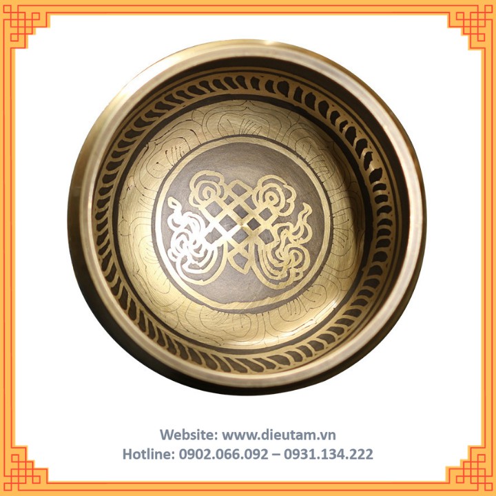 Chuông xoay Tây Tạng, chiếc bát biết hát - Singing Bowl chuông vàng sáng