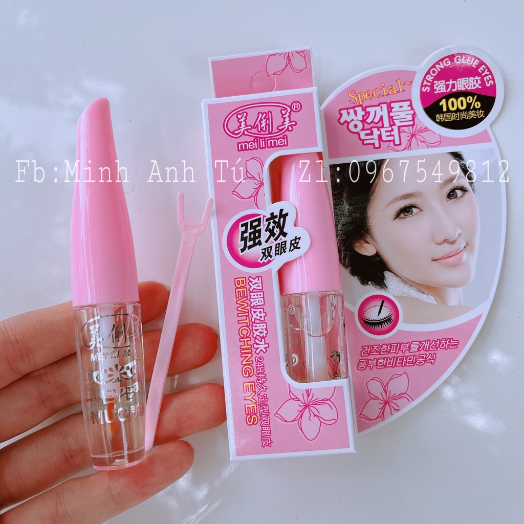 Keo Dán Mí Nắp Hồng Bewitching Eyes Mei Li Mei 10g [Chính Hãng]