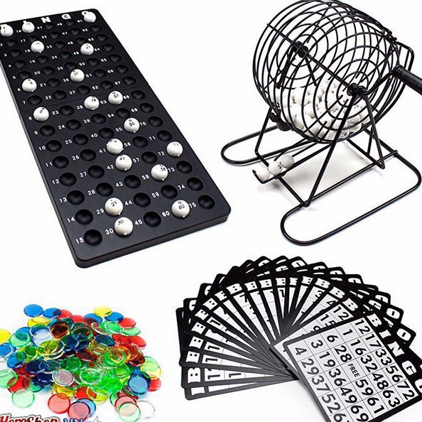 ❦▲Bộ Trò Chơi Quay Số Bingo Loto Trúng Thưởng Siêu Vui
