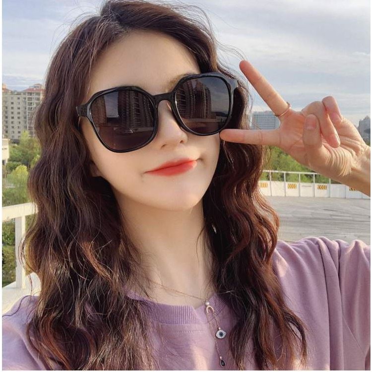 [GIÁ SỐC] Kính nữ râm phong cách ulzzang 208 Màu đen (tặng kèm túi đựng kính)
