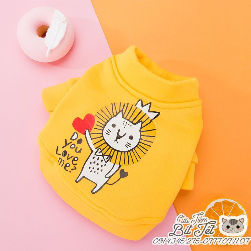 Quần áo thời trang cho thú cưng chó mèo 🐶🐱 CUTE - Chất Vải Cao Cấp Mền Mại ✔️ Thoáng Mát ✔️ Siêu Cute ✔️