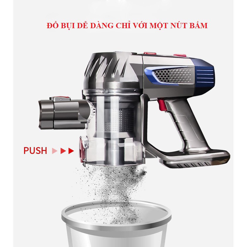 Máy hút bụi cầm tay không dây ZEK-K7 máy hút bụi gia đình giường nệm xe hơi lưc hút siêu mạnh