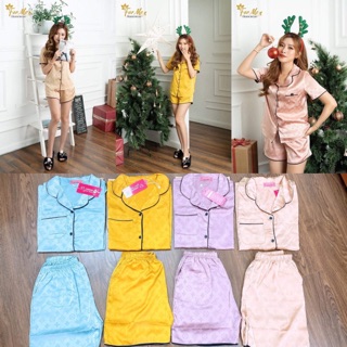 BỘ PIZAMA HOẠ TIẾT LỤA LV