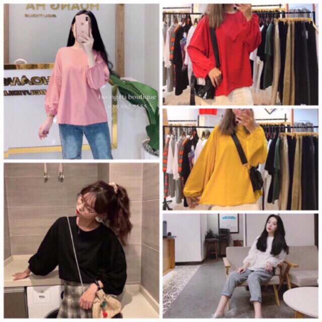 áo pull da cá trơn bo tay