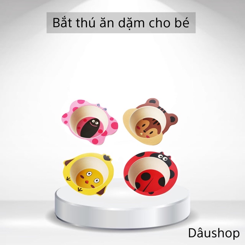 Bát thú ăn dặm cho bé