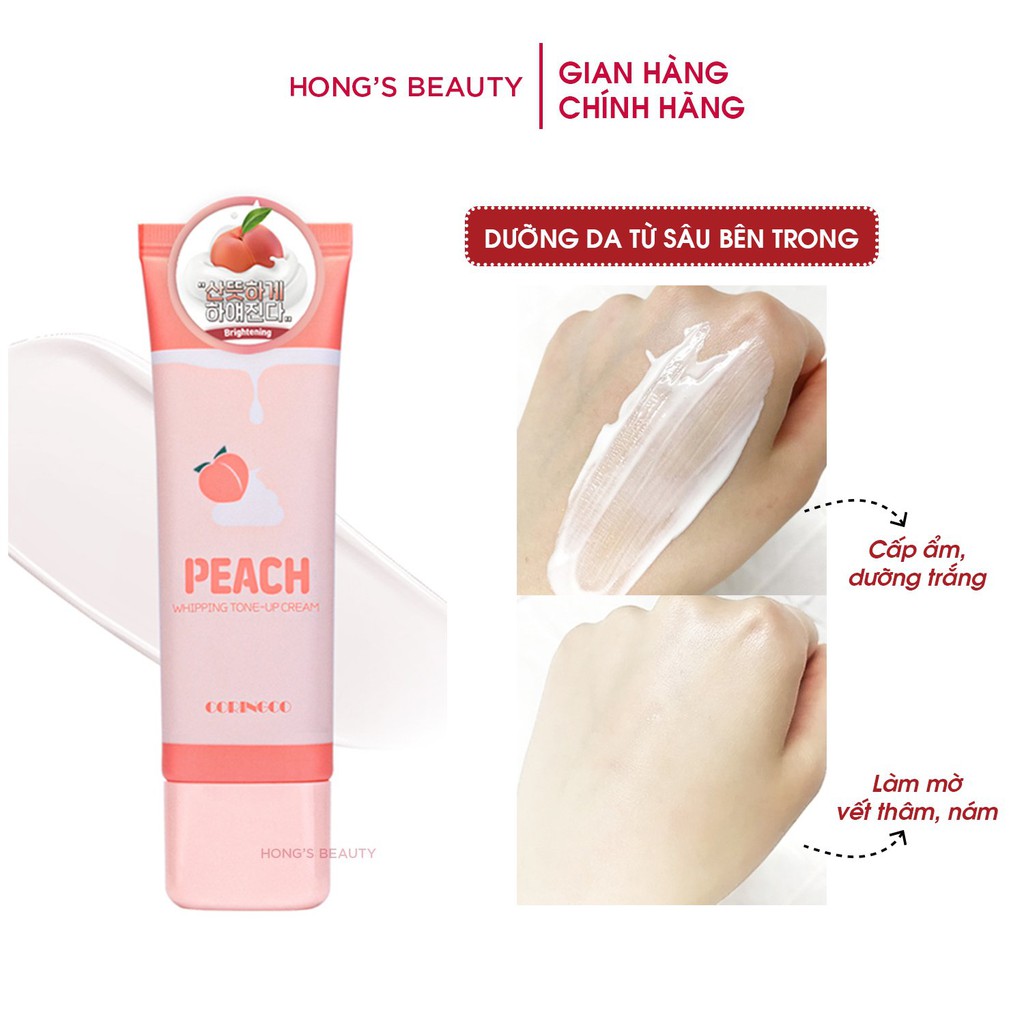 Kem dưỡng trắng da đào PEACH Tone Up Cream 50ml Hương quả đào - HONGS BEAUTY