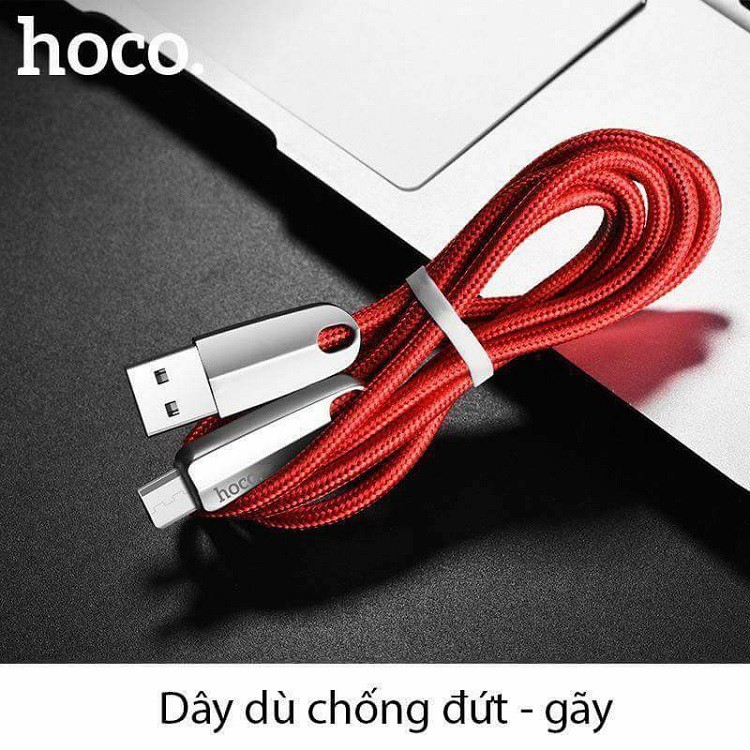Cáp sạc nhanh⚡FREESHIP50K⚡ Hoco U35 Micro ngắt điện thông minh cho Samsung, Oppo,.. dài 1m2 - chính hãng