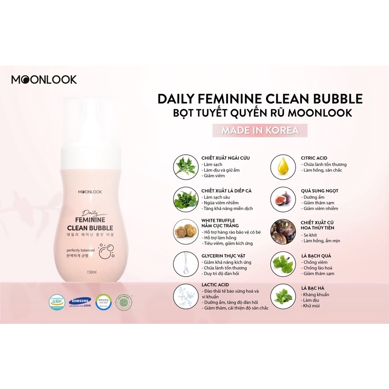 Bọt tuyết quyến rũ Moonlook