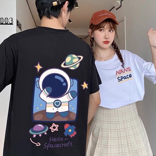 Áo thun nam nữ,unisex space moon from rộng