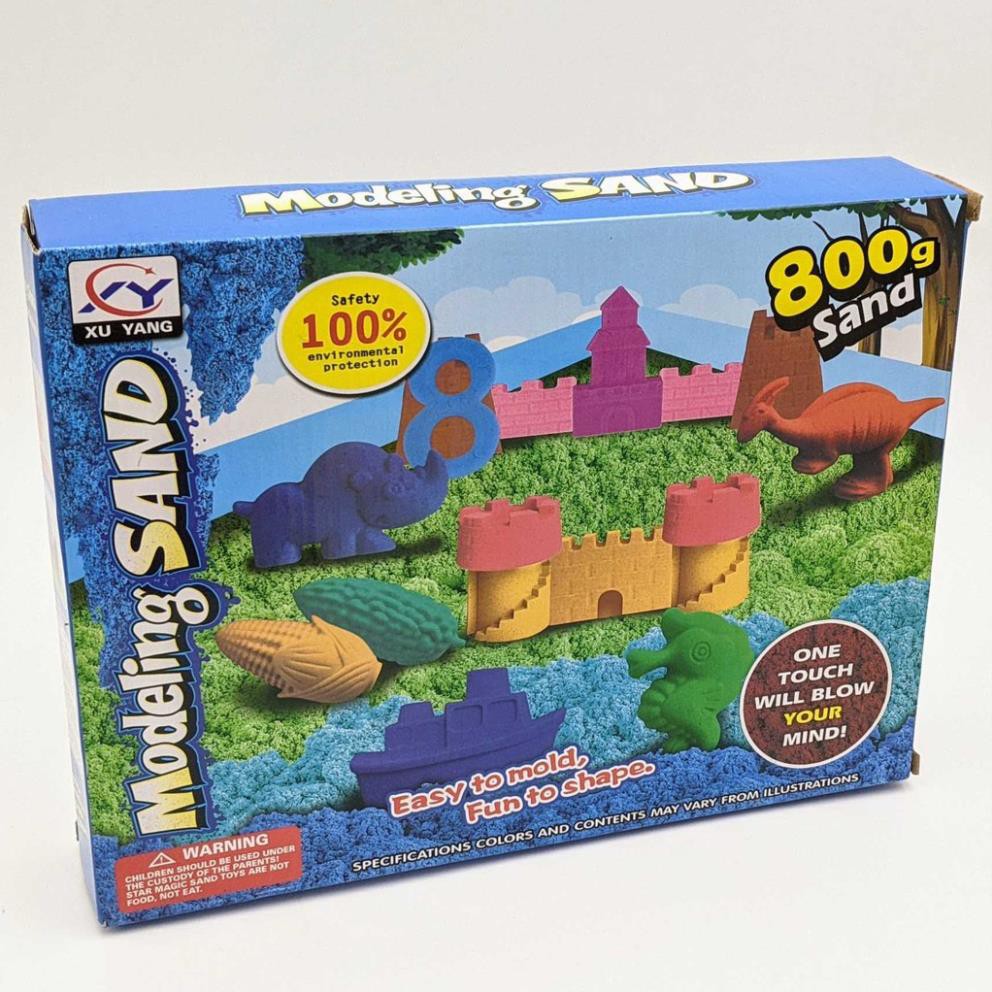 Bộ đồ chơi đất sét cát nặn Modeling Sand và khuôn trái cây - 800g cát
