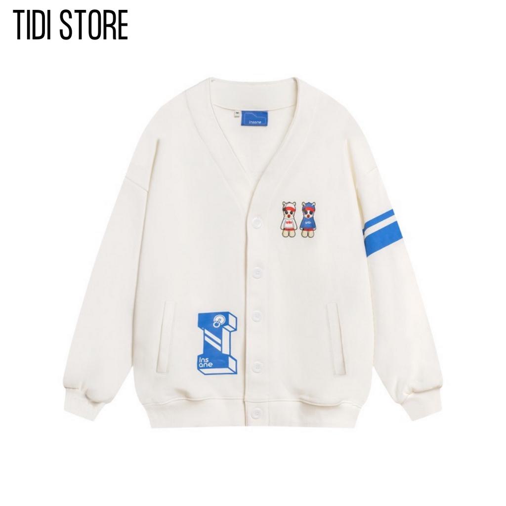 Áo khoác cardigan nỉ bông nam nữ unisex in hình dễ thương thiết kế đẹp CG21