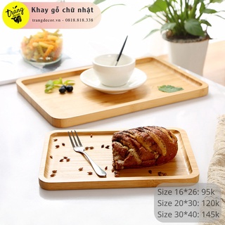 Khay gỗ đựng bánh, đựng trà