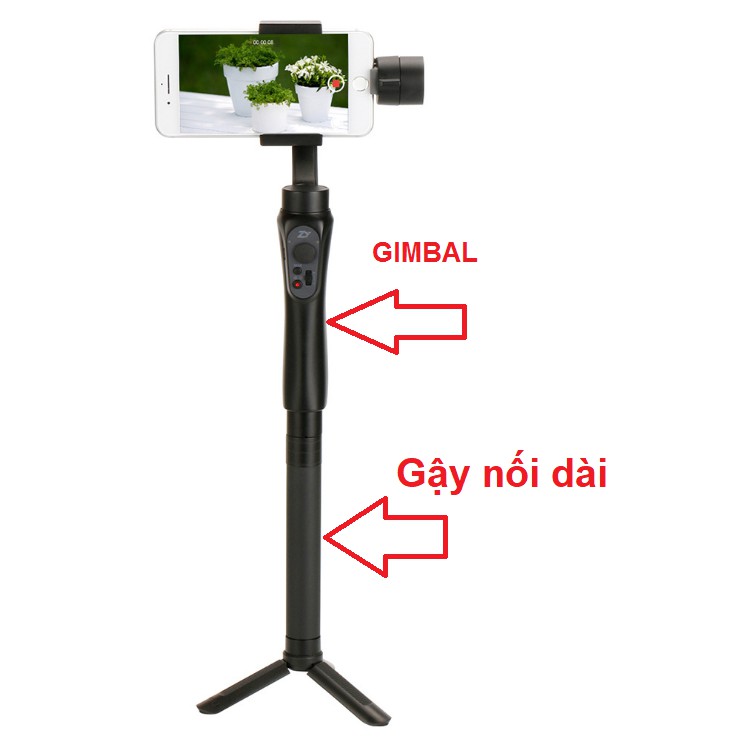 Tay cầm nối dài gimbal DJI Osmo Mobile bằng hợp kim cao cấp có thể điều chỉnh độ dài