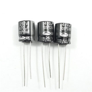 Tụ hóa 470uf 25v 10x12.5mm xuyên lỗ samwha