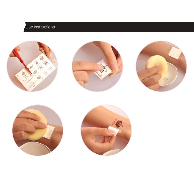 Bộ 3 tệp hình xăm dán trang trí hình chú heo đáng yêu cho bé