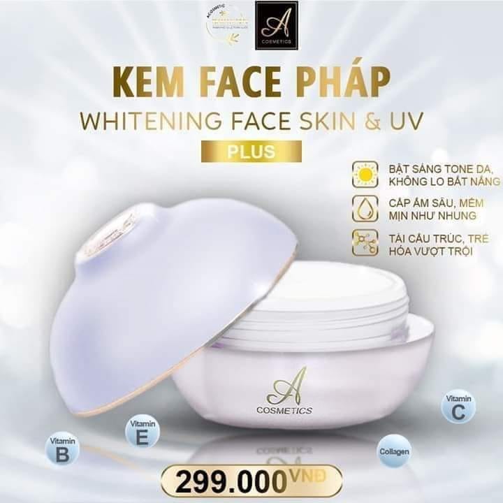 Kem Face Pháp A Và Serum Spot A Cosmetics Hàng Chính Hãng