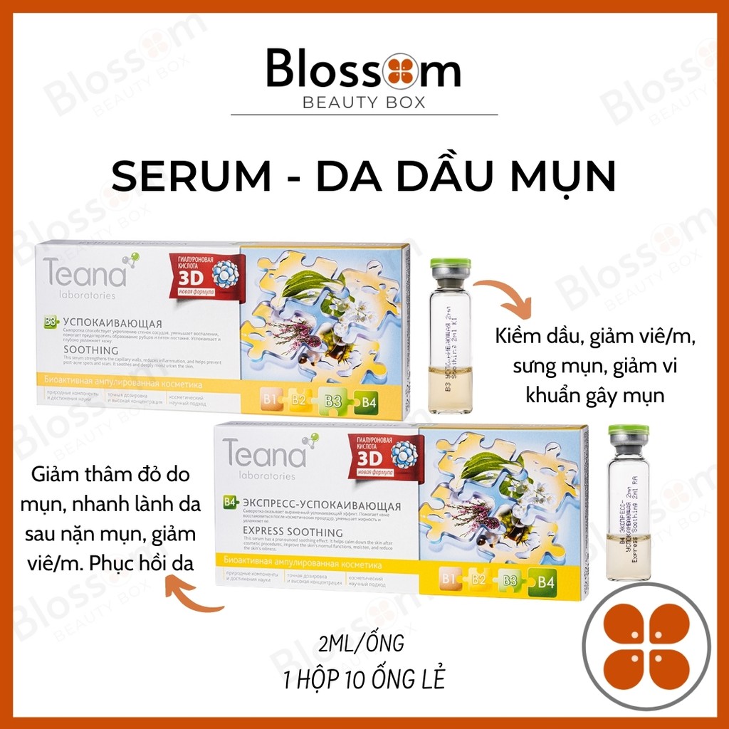 Serum da dầu mụn B3 B4 TEANA 20ML