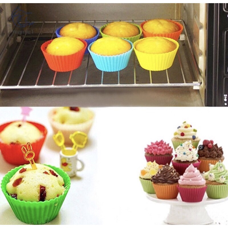 Khuôn silicon cupcake tròn 7cm