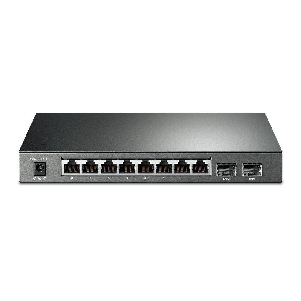Bộ chia mạng Switch Smart JetStream 10 cổng Gigabit với 8 cổng PoE+ TP-Link TL-SG2210P