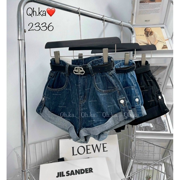 QUẦN SHORT JEANS KÈM ĐAI BALEN QC L1 MS26881