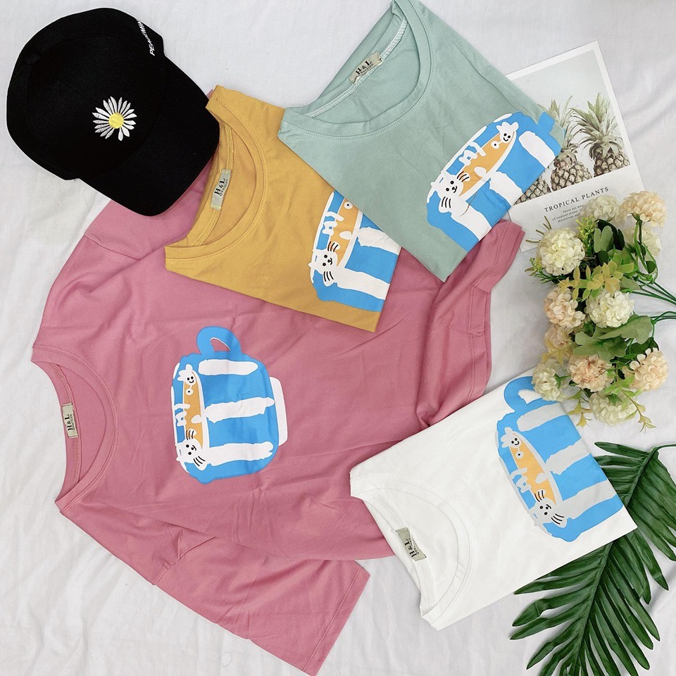 (hình chụp thật)áo phông áo thun lỡ tay in hình siêu đẹp