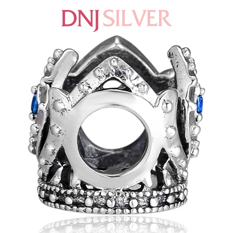 Charm bạc 925 cao cấp, hàng chuẩn bạc - Charm Disney Elsa crown openwork thích hợp để mix vòng tay charm - DN297