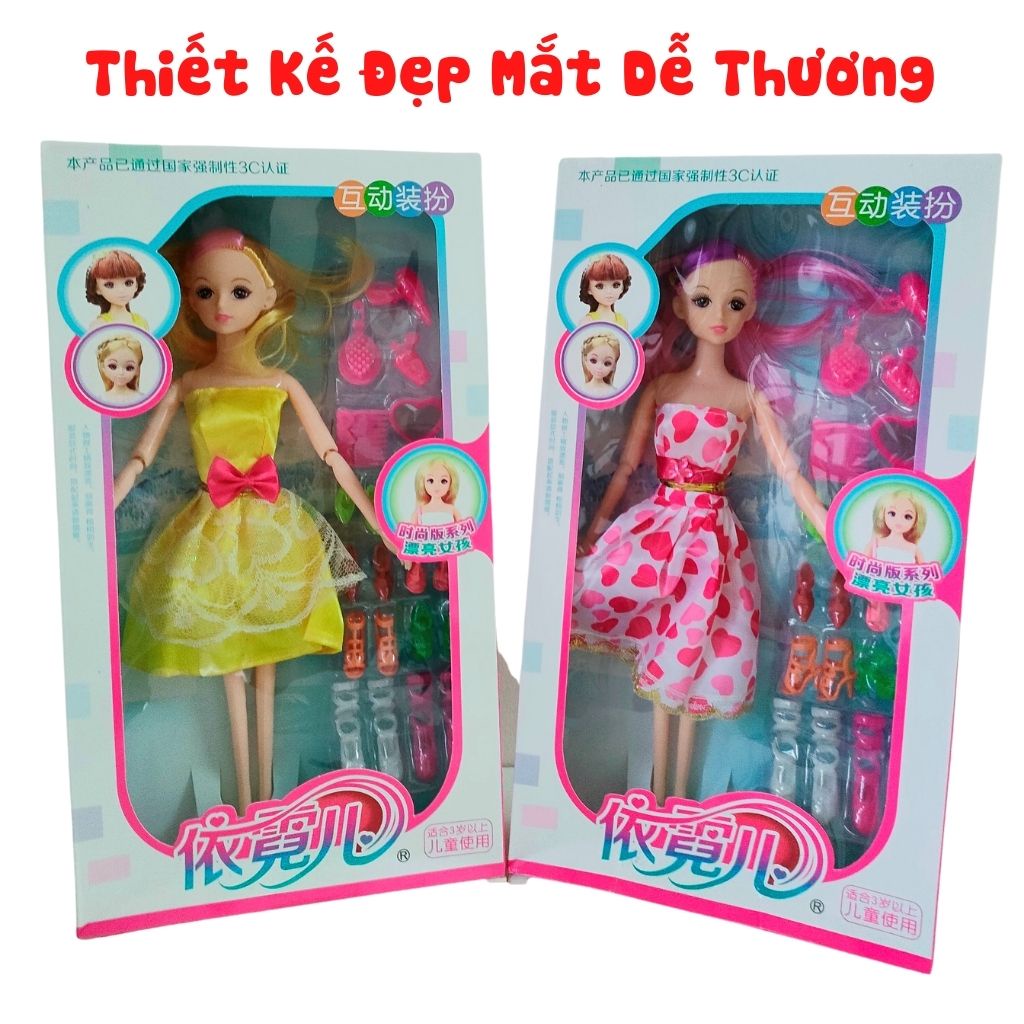 Đồ Chơi Búp Bê Barbie Có Kèm Quần Áo Và Phụ Kiện Cho Bé Yêu Vui Chơi Giải Trí - Shop Mẹ Mốc ,BBB