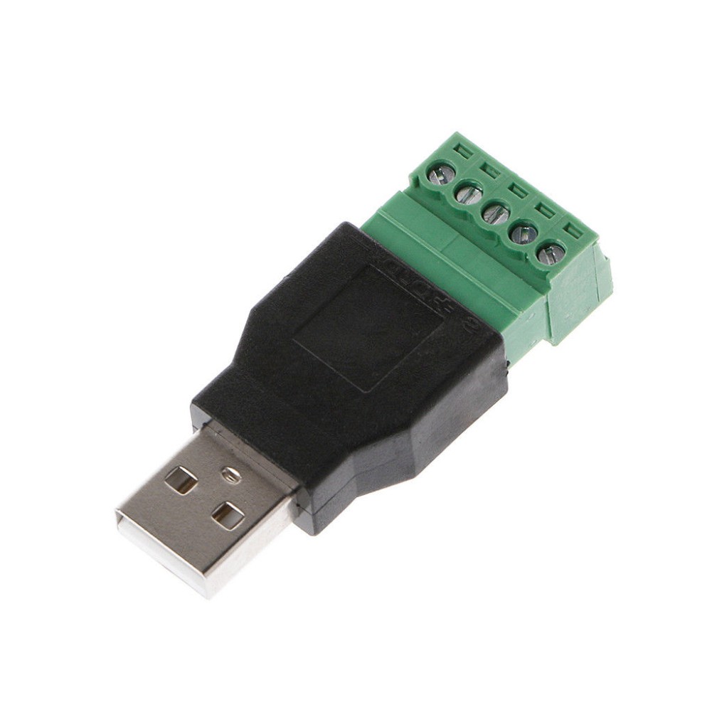 Đầu Nối Usb 2.0 Type A Female / Male Sang 5p Screw W / Shield