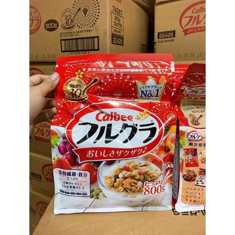 Date 11.2021 Ngũ cốc Calbee Nhật Bản vị tổng hợp | BigBuy360 - bigbuy360.vn